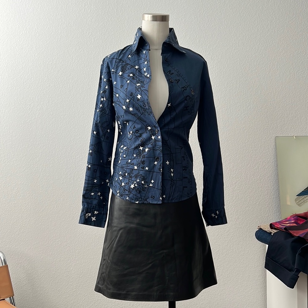 VTG LEATHER ANN DEMEULEMEESTER LEATHER SKIRT